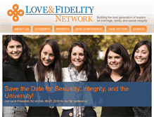 Tablet Screenshot of loveandfidelity.org